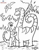 Pages Coloring Dinosaur Dino Friend sketch template