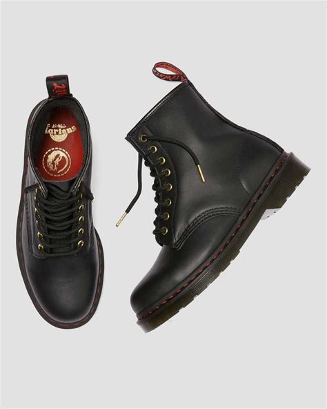 chinese  year leather ankle boots dr martens