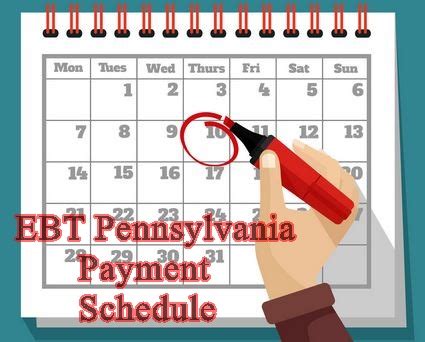 pennsylvania food stamp payment  ebt pennsylvania payment schedule