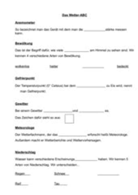 sachunterricht hus arbeitsmaterialien wettertemperatur