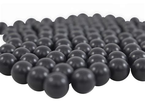 100pc hard nylon black riot balls 68 cal replicaairguns