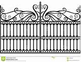Iron Gate Fence Wrought Vector Clipart Peacock Scrolls Eps Gates Railings Stock Swirls Swan Royalty Clipground Jpeg Search Cliparts Vectors sketch template