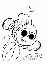 Nemo Coloring Pages Finding Print Printable Color Fish Disney sketch template