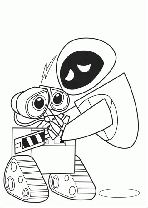 wall   eve  coloring page