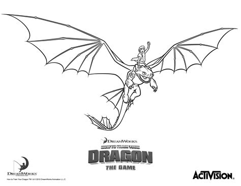 hiccup  night fury   train  dragon coloring page dragon