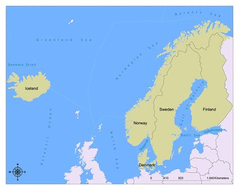 nordic countriesmap  facts mappr