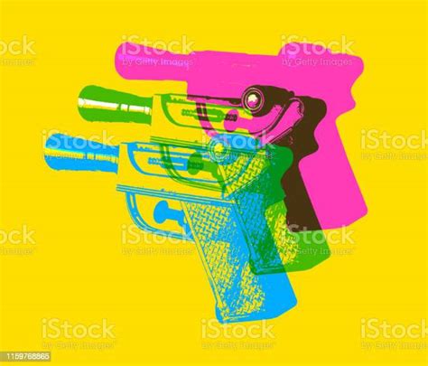 Squirt Guns Or Water Pistols Stock Illustration Download Image Now