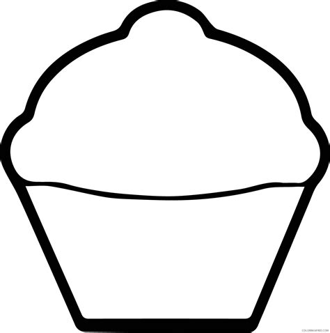 cupcake coloring pages  kids cute cupcake coloring pages