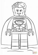 Lego Superman Spiderman Superhombre Corriente Supercoloring Justicia sketch template