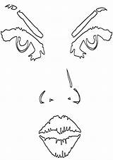 Lips Coloring Pages Lips3 sketch template
