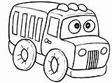 Truck Coloring Pages Toy Printable sketch template