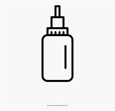 glue coloring page plastic bottle  transparent clipart clipartkey