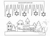 Finestre Addobbi Paesaggio Invernale Invernali Paesaggi Natalizi Lavoretti Creativi Stalattiti Neve sketch template