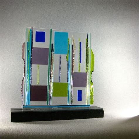 Mid Century Modern Abstract Art Glass Contemporary Sculpture