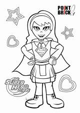 Lego Dc Coloring Superhero Pages Girls Da Colorare Girl Disegni Supergirl Super Hero Comics Future Back Printable Ics Colouring Template sketch template