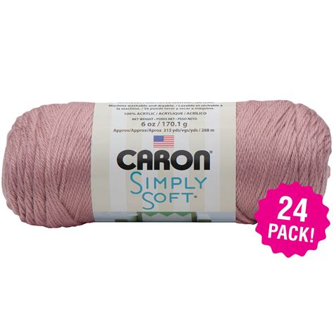 Caron Simply Soft Solids Yarn Victorian Rose Multipack Of 24