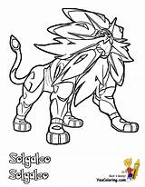 Solgaleo Bubakids Brindibou Kleurplaten Pokémon Regarding Acceptable Lunala Coloringonly sketch template
