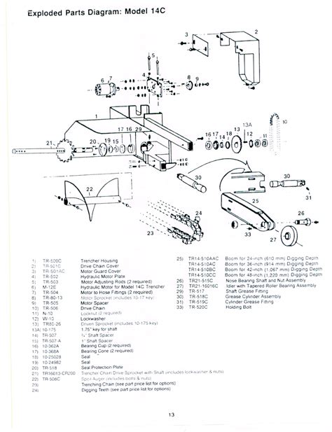 vermeer chipper parts diagram