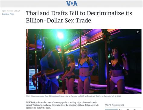 Legalisation Of Thai Sex Work 15 Questions For Travel And Tourism To