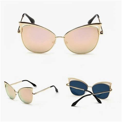 ladies cat eye sunglasses women sun glasses alloy frame uv400