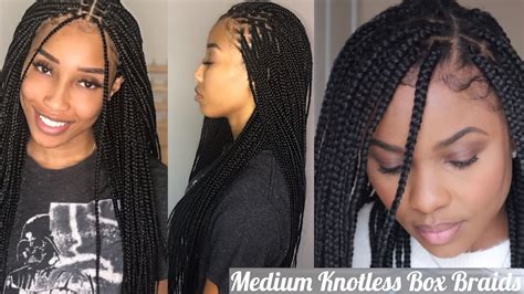 beautiful beginner friendly medium knotless box braids tutorial