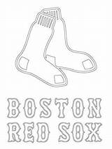 Coloring Red Pages Sox Logo Getcolorings Getdrawings sketch template