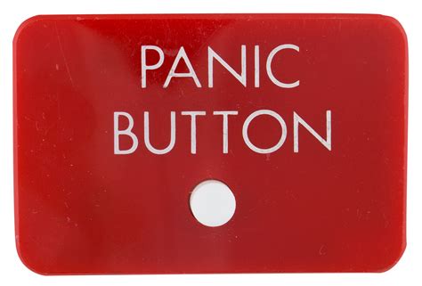 panic button  button busy beaver button museum