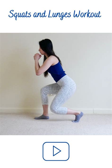 20 Minute Quad And Thigh Workout With Squats And Lunges In 2021 Lunge