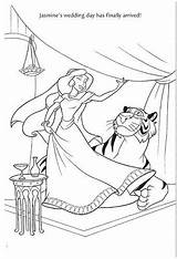 Coloring Pages Wedding Princess Disney Jasmine Flickr 디즈니 Relief Stress Wishes Via Aladdin Colors sketch template