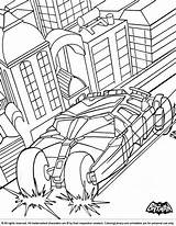 Coloring Batman Pages Car Batmobile Printable Choose Board Them Mobile Coloringlibrary sketch template