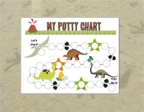 exemplary dinosaur potty chart french  worksheet