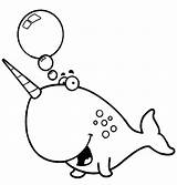 Narwhal Narwhals Everfreecoloring Netart Coloringpagesfortoddlers sketch template