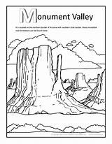 Coloring Valley Pages Monument Canyon Grand Utah Arizona Colouring Printable Color Artwork Kids Geography Getcolorings Designlooter Drawing Easy Education Drawings sketch template