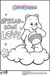 Coloring Care Bear Pages Kids Bears Adult Colouring Color Sheets Printable Carebear Cheer Valentine Book Cute Colors Teamcolors Cheerleading Books sketch template