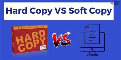 difference  hard copy soft copy comparison