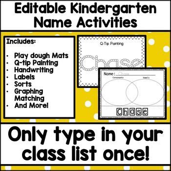 editable kindergarten  activities kindergarten  activities