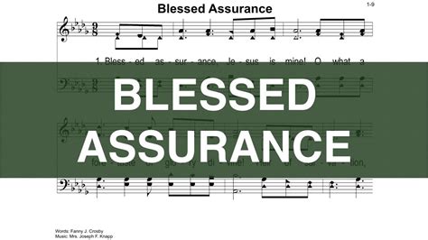 hymn blessed assurance youtube