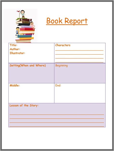 book report worksheet templates word layouts book report