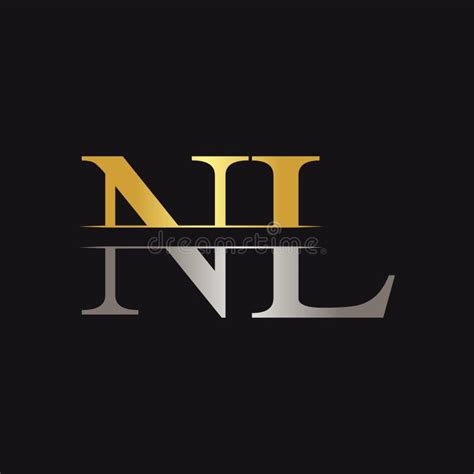 nl letter logo design template vector stock vector illustration  concept internet