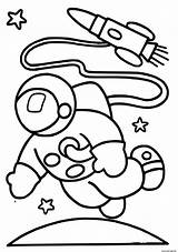Astronaut Astronauta Astronauts Astronaute Fusee Educamais Desenhar Preschool Atividades Provocations Ninos Coloringhome sketch template
