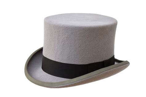 grey wool top hat denton hats