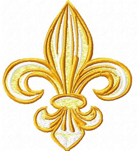 fleur de lis lys french france monarchy symbol machine embroidery