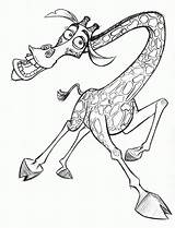 Madagascar Melman Girafa Colorironline sketch template