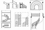 Elevation Autocad Stairway Staircase Railing Stairs Straight Cadbull Plans sketch template
