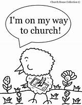 Coloring Sunday School Church Easter Pages Printable Kids Chick Print Preschool Childrens Children Color Way Palm Sheet Bible Getcolorings His sketch template