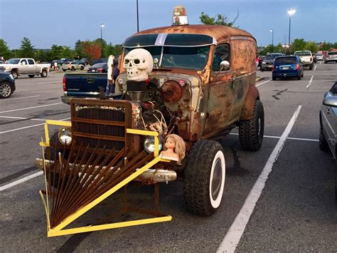 mad max style car parked   local wal mart rmildlyinteresting