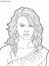 Swift Taylor Coloring Pages Wonder Print Search sketch template