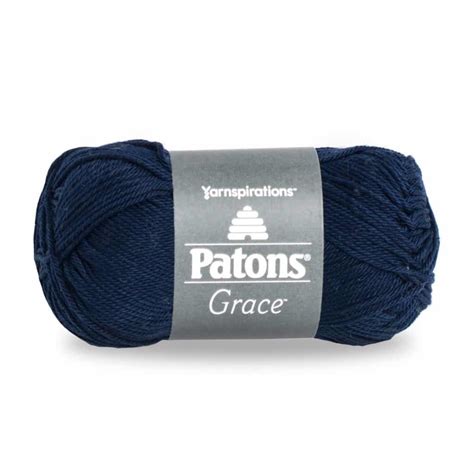patons grace yarn navy lyns crafts