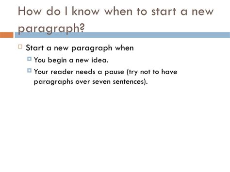 paragraph writing