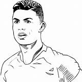 Ronaldo Cr7 Cristiano Ausmalbilder Colorare Pintar Colorironline Correr Superiore Stampa sketch template